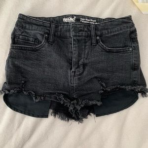 Massimo black jean shorts